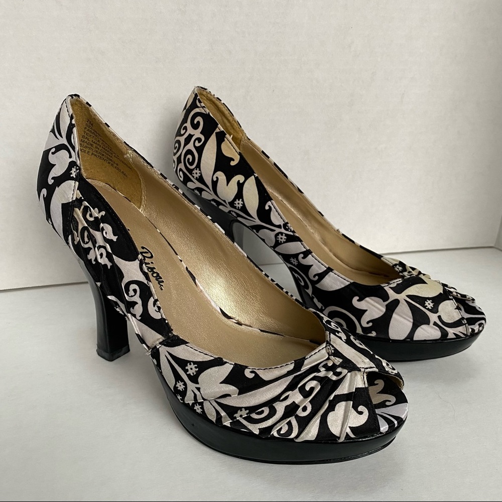 Miss Bisou Open Toe Pumps Size 7.5